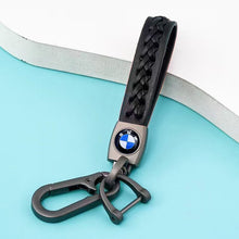 Load image into Gallery viewer, BMW Car Logo Leather Keychain - Style B