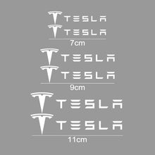 Load image into Gallery viewer, Set Tesla Wheel Brake Caliper Sticker