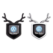 Load image into Gallery viewer, 2pcs Volkswagen Shield Antler Emblems
