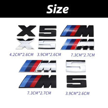 Load image into Gallery viewer, Silver and Glossy Black Emblem For BMW M Power-73 x 26 mm