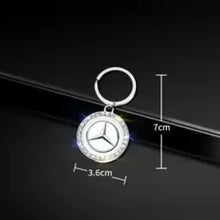 Load image into Gallery viewer, Mercedes-Benz Logo Rhinestones Keychain