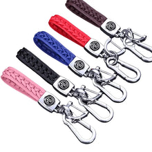 Load image into Gallery viewer, MG Woven Leather Keychain