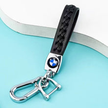 Load image into Gallery viewer, BMW Car Logo Leather Keychain - Style B