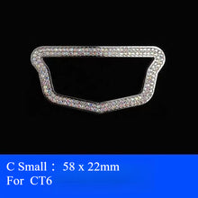 Load image into Gallery viewer, Cadillac Rhinestones Steering Wheel Emblem Sticker - 58 x 22mm.
