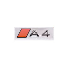 Load image into Gallery viewer, Audi ABS Trunk Emblem - Red