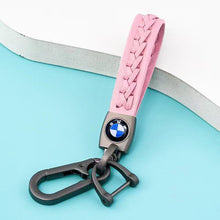 Load image into Gallery viewer, BMW Car Logo Leather Keychain - Style B