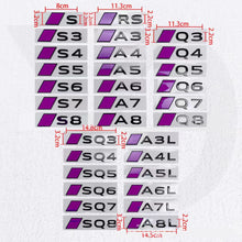 Load image into Gallery viewer, Audi ABS Trunk Emblem - Purple