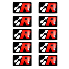 Load image into Gallery viewer, 10pcs Volkswagen GTI R Buttons Vinyl Decals