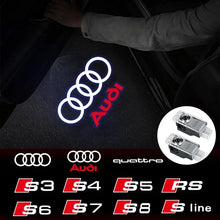Load image into Gallery viewer, 2pcs Audi Wireless Car Door Led Laser Projector