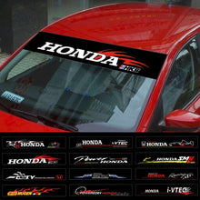 Load image into Gallery viewer, Powered By Honda Reflective Windshield Sticker