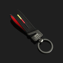 Load image into Gallery viewer, Audi Logo Leather Keychain
