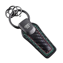 Load image into Gallery viewer, Audi Quattro/ Rline /RS Logo Leather Keychain