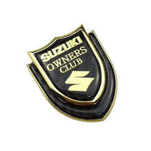 Load image into Gallery viewer, Suzuki Logo Owners Club Shield Emblem