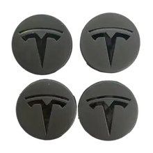 Load image into Gallery viewer, 4pcs 56mm Tesla Logo Wheel Center Covers