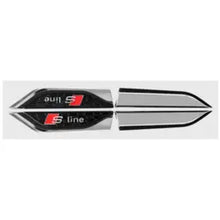 Load image into Gallery viewer, 2pcs Audi S line Logo Fender Emblem