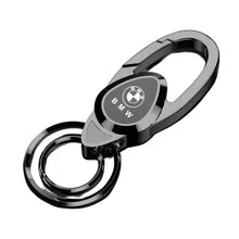 Load image into Gallery viewer, BMW MPower Logo Double Rings Keychain