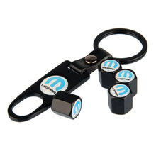Load image into Gallery viewer, 4pcs Mopar Logo Tire Valve Caps + 1 Keychain