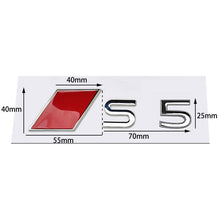 Load image into Gallery viewer, Audi Trunk Emblem Metal - Silver