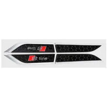 Load image into Gallery viewer, 2pcs Audi S line Logo Fender Emblem