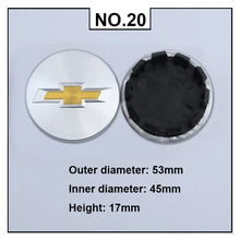 Load image into Gallery viewer, 4pcs 60mm Chevrolet Wheel Hub Center Caps