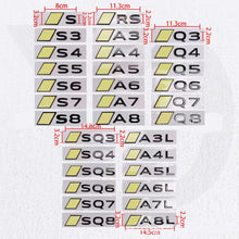 Load image into Gallery viewer, Audi ABS Trunk Emblem - Yellow