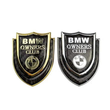 Load image into Gallery viewer, BMW Logo Owners Club Shield Emblem Sticker