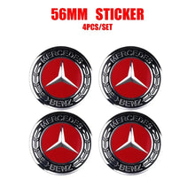 Load image into Gallery viewer, 56/60/65/75mm Mercedes-Benz Wheel Center Hub Aluminum Stickers