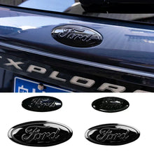 Load image into Gallery viewer, 3pcs/Set Front Emblem Rear Sticker Steering Wheel Decal For Edge Escape ST Line Explorer Territory Mondeo TAURUS Escort