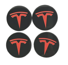 Load image into Gallery viewer, 4pcs 56mm Tesla Logo Wheel Center Covers
