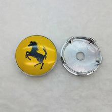 Load image into Gallery viewer, 4pcs 60mm Ferrari Wheel Hub Center Caps
