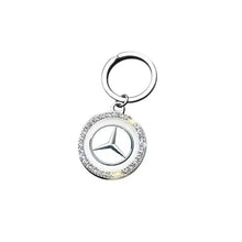 Load image into Gallery viewer, Mercedes-Benz Logo Rhinestones Keychain