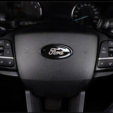Load image into Gallery viewer, 3pcs Car Front Head Emblem Rear Trunk Sticker Steering Wheel Decoration For Ford Focus Kuga Edge Everest--New