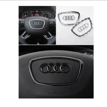 Load image into Gallery viewer, Audi Logo Steering Wheel Center Emblem Cover for A6L 2012-2018,A4L A3 2013-2016,Q5 2013-2018,A8L 2011-2017, Q7 2011-2016,A7 2011-2018,Q3 2003-2016