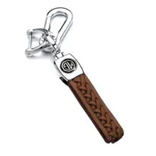 Load image into Gallery viewer, MG Woven Leather Keychain