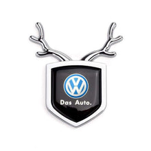 Load image into Gallery viewer, 2pcs Volkswagen Shield Antler Emblems