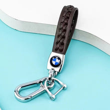 Load image into Gallery viewer, BMW Car Logo Leather Keychain - Style B