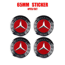 Load image into Gallery viewer, 56/60/65/75mm Mercedes-Benz Wheel Center Hub Aluminum Stickers