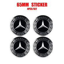 Load image into Gallery viewer, 56/60/65/75mm Mercedes-Benz Wheel Center Hub Aluminum Stickers
