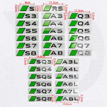 Load image into Gallery viewer, Audi ABS Trunk Emblem - Green