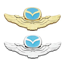 Load image into Gallery viewer, Mazda Wings Emblem - Gold & Silver