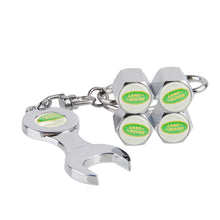 Load image into Gallery viewer, 4pcs Land Rover Wheel Tire Valve Caps+Keychain