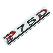 Load image into Gallery viewer, P75D Tesla Emblem Sticker