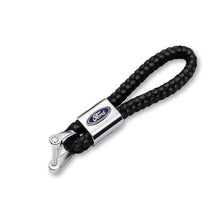 Load image into Gallery viewer, Ford Keychain Leather Black