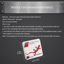 Load image into Gallery viewer, Audi S Line Quattro Logo Emblem Sticker