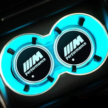Load image into Gallery viewer, 2pcs BMW M Logo Led Cup Holder Mat Pad