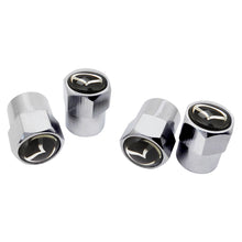 Load image into Gallery viewer, 4pcs Mazda Silver Logo Tire Valve Caps