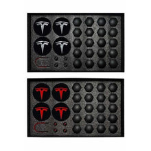Load image into Gallery viewer, Set for Wheels Tesla Model 3 S X HubCaps, Valve Caps, Nut Covers