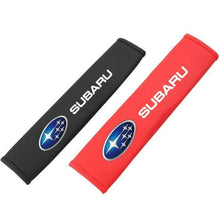 Load image into Gallery viewer, 2pcs Subaru Logo Seat Belt Pads