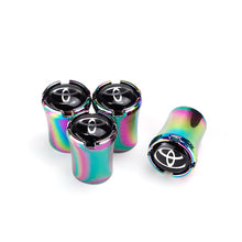 Load image into Gallery viewer, 4pcs Toyota Logo Tire Valve Caps - Neo Chrome
