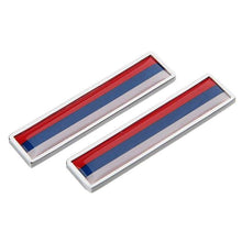 Load image into Gallery viewer, 2pcs Flag Emblem Metal Stickers